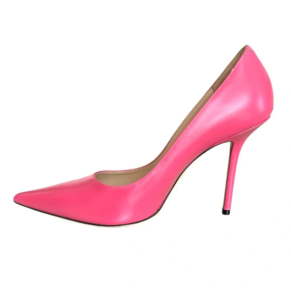 🆕 Jimmy Choo Love 100 Pumps Heels Pink - Picture 8 of 12